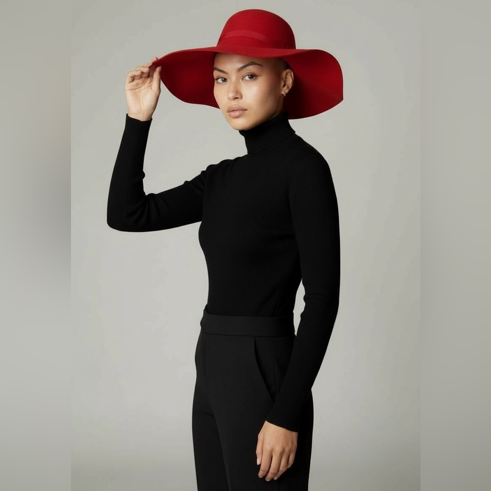 Red Women's Hat - Picture 3 of 6